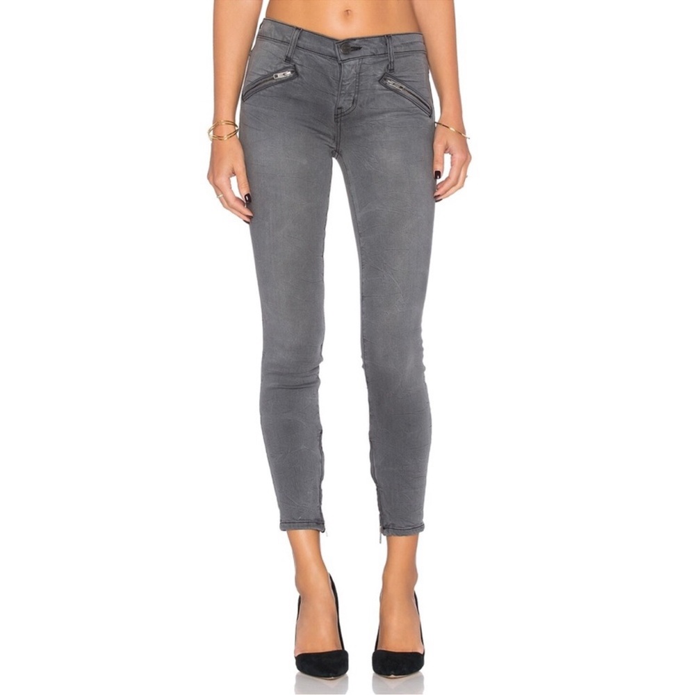 Current/Elliott Soho Zip Stiletto Grey Jeans